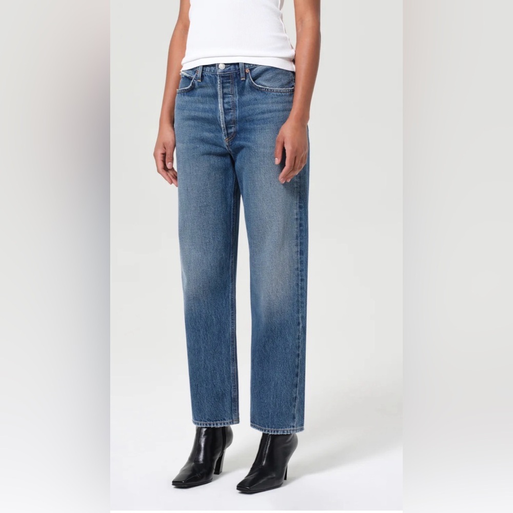 Agolde Blue Straight Leg Women's Jeans